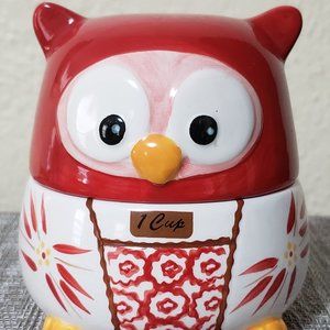 Temp-tations Red Owl Old World Nesting Measuring Cup Set